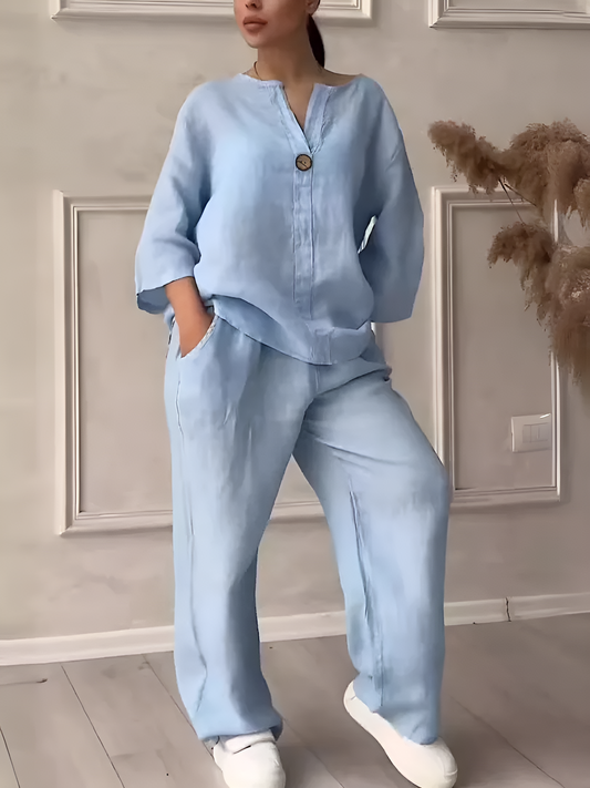 Maria's Comfy Linen Outfit