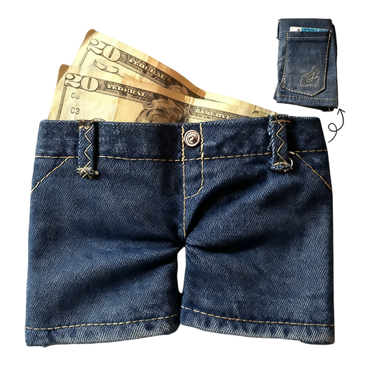 Stylish Mini Denim Pocket Wallet