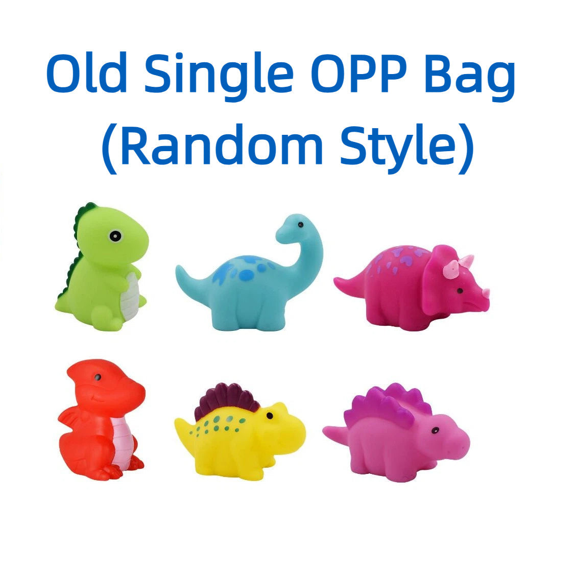 Children's Bath Water Play Light-Up Soft Rubber Toy — Touch-Activated Flashing Dinosaur Toy Set