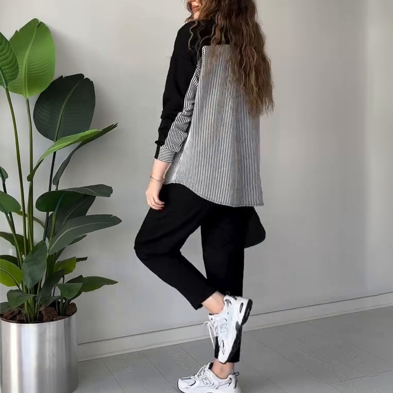 2025 New Design👗✨2-Piece Lounge Set In Color Block Design